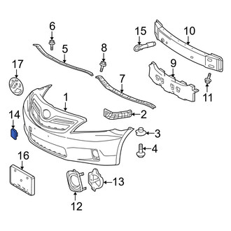 Toyota OE - Front Tow Eye Cap