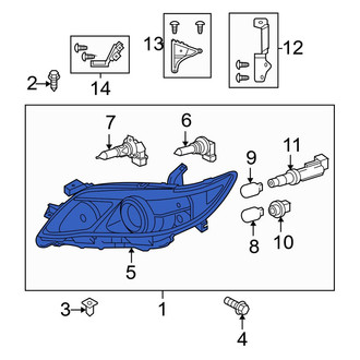 Toyota OE - Front Left Headlight