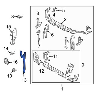 Toyota OE - Hood Latch Support