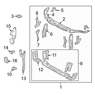 Toyota OE - Radiator Support (Japan Built), (Hybrid)