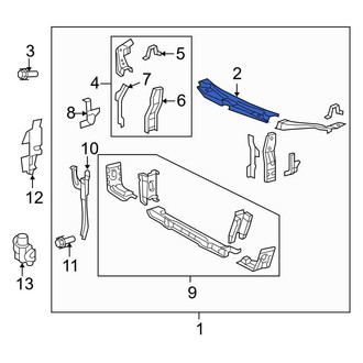 Toyota OE - Front Upper Radiator Support Tie Bar