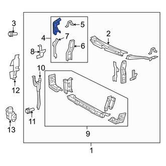 Toyota OE - Front Right Radiator Support Tie Bar Extension