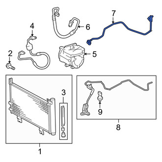 Toyota OE - A/C Refrigerant Suction Hose