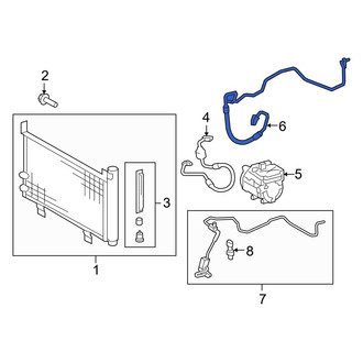 Toyota OE - A/C Refrigerant Suction Hose