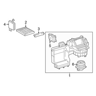 Toyota OE - Air Conditioner & Heater - Blower Motor & Fan (USA Built), (2.4L)