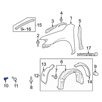 Toyota OE - Fender Liner Nut
