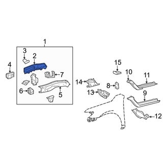 Toyota OE - Front Left Outer Frame Side Member