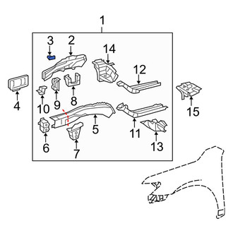 Toyota OE - Brake Hydraulic Line Bracket