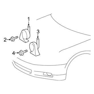 Toyota OE - Electrical - Horn (2.4L)
