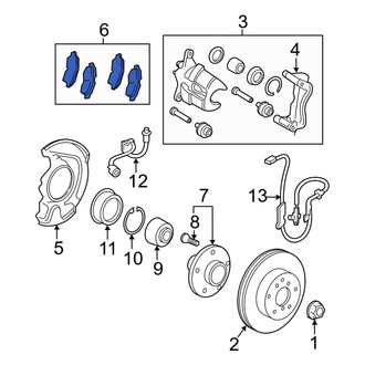 Toyota OE - Front Disc Brake Pad Set