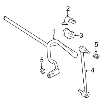 Toyota OE - Front Suspension - Stabilizer Bar & Components