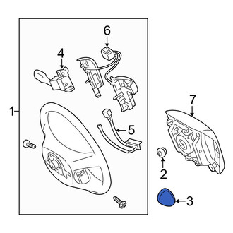 Toyota OE - Right Lower Steering Wheel Trim