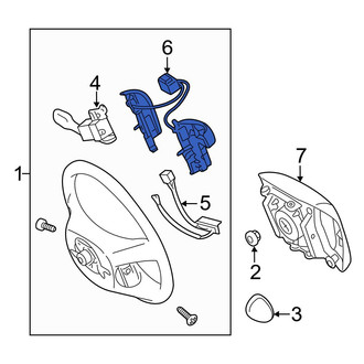 Toyota OE - Steering Wheel Radio Controls