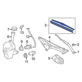 Toyota OE - Left Wiper Blade