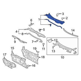 Toyota OE - Front Cowl Cover