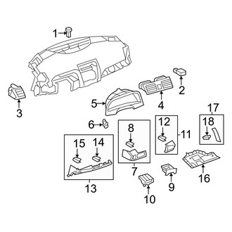 Toyota OE - Instrument Panel Components (2.4L)