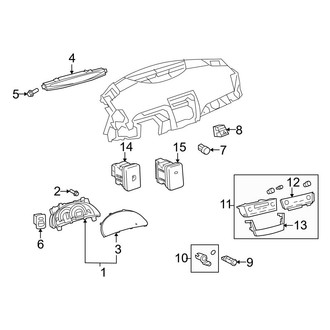 Toyota OE - Instrument Panel - Cluster & Switches (2.4L)