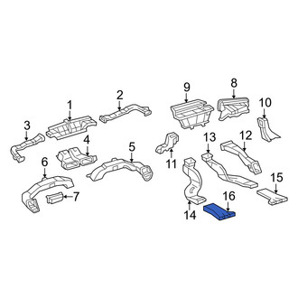 Toyota OE - Rear Left Lower Instrument Panel Air Duct