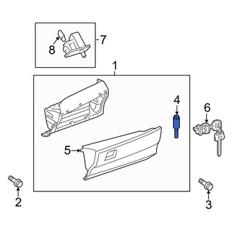 Toyota OE - Glove Box Support