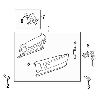 Toyota OE - Instrument Panel - Glove Box (2.4L)