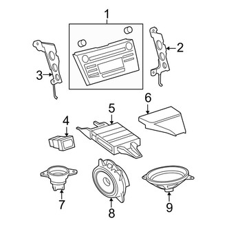 Toyota OE - Instrument Panel - Sound System (2.4L)