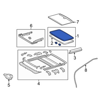 Toyota OE - Sunroof Glass