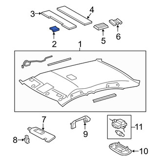Toyota OE - Right Headliner Insulator