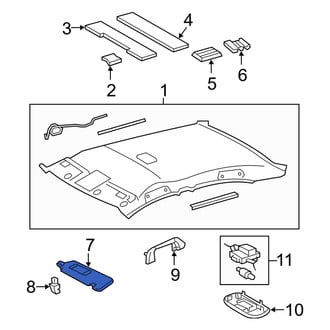 Toyota OE - Left Sun Visor