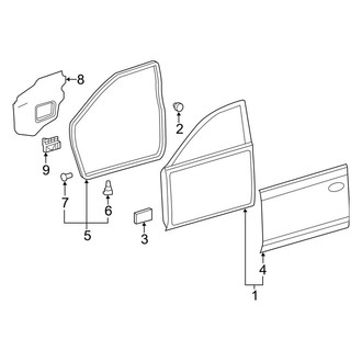 Toyota OE - Front Door - Door & Components (Hybrid)