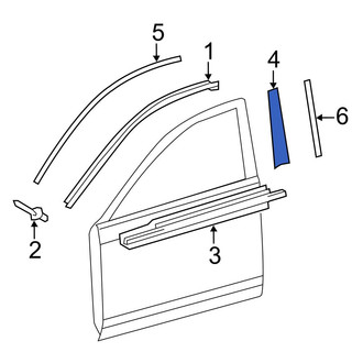 Toyota OE - Front Left Door Window Molding