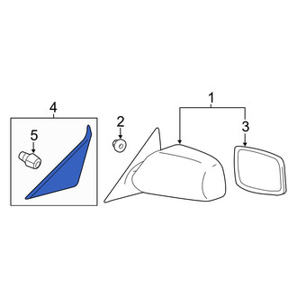 Toyota OE - Front Left Inner Door Mirror Trim Ring
