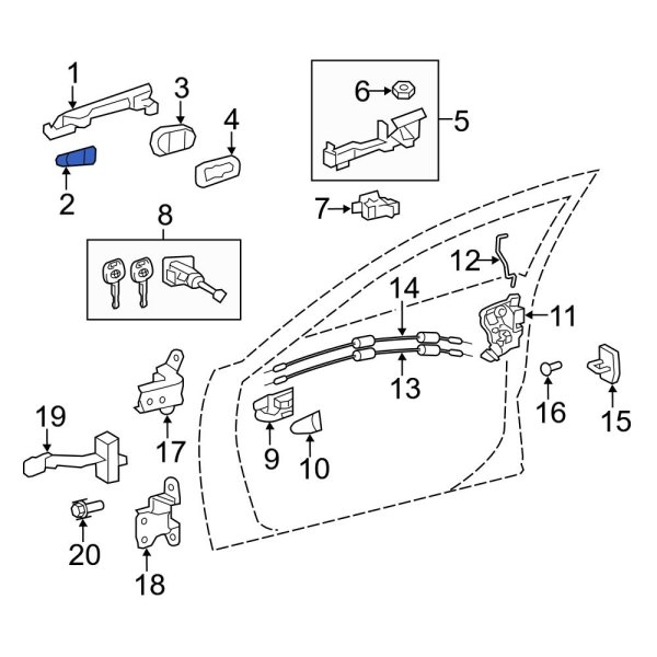 Exterior Door Handle Pad