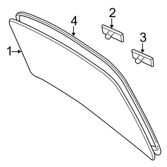 Toyota OE - Back Glass - Glass (2.4L)