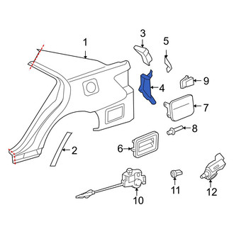 Toyota OE - Rear Left Tail Light Pocket