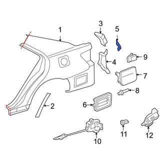 Toyota OE - Left Tail Light Pocket Bracket
