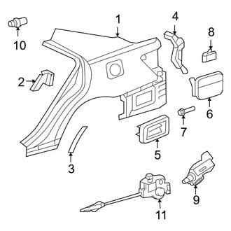 Toyota OE - Quarter Panel & Components (USA Built), (Hybrid)