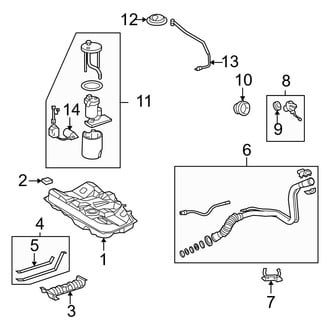 Toyota OE - Fuel System Components (USA Built), (2.4L)