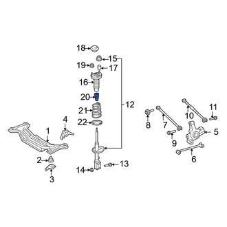 Toyota OE - Rear Suspension Strut Bumper