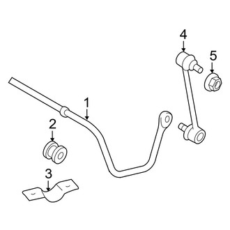 Toyota OE - Rear Suspension - Stabilizer Bar & Components