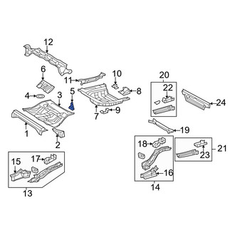 Toyota OE - Rear Left Floor Pan Reinforcement