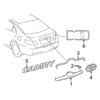 Toyota OE - Trunk Lid - Exterior Trim (Hybrid)