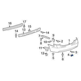 Toyota OE - Front Right Upper Fog Light Trim