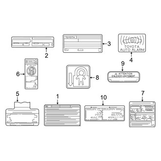 Toyota OE - Information Labels - Labels (Gas)