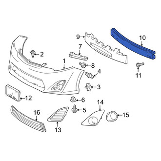 Toyota OE - Front Bumper Impact Bar