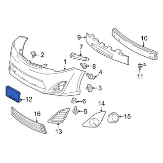 Toyota OE - Front License Plate Bracket