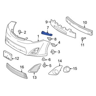 Toyota OE - Front Right Bumper Cover Support Rail