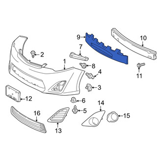Toyota OE - Front Bumper Impact Absorber