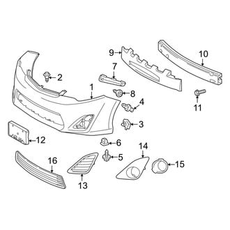 Toyota OE - Front Bumper & Grille - Bumper & Components