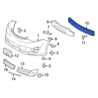 Toyota OE - Front Bumper Impact Bar