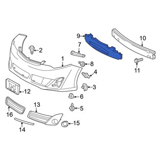 Toyota OE - Front Bumper Impact Absorber